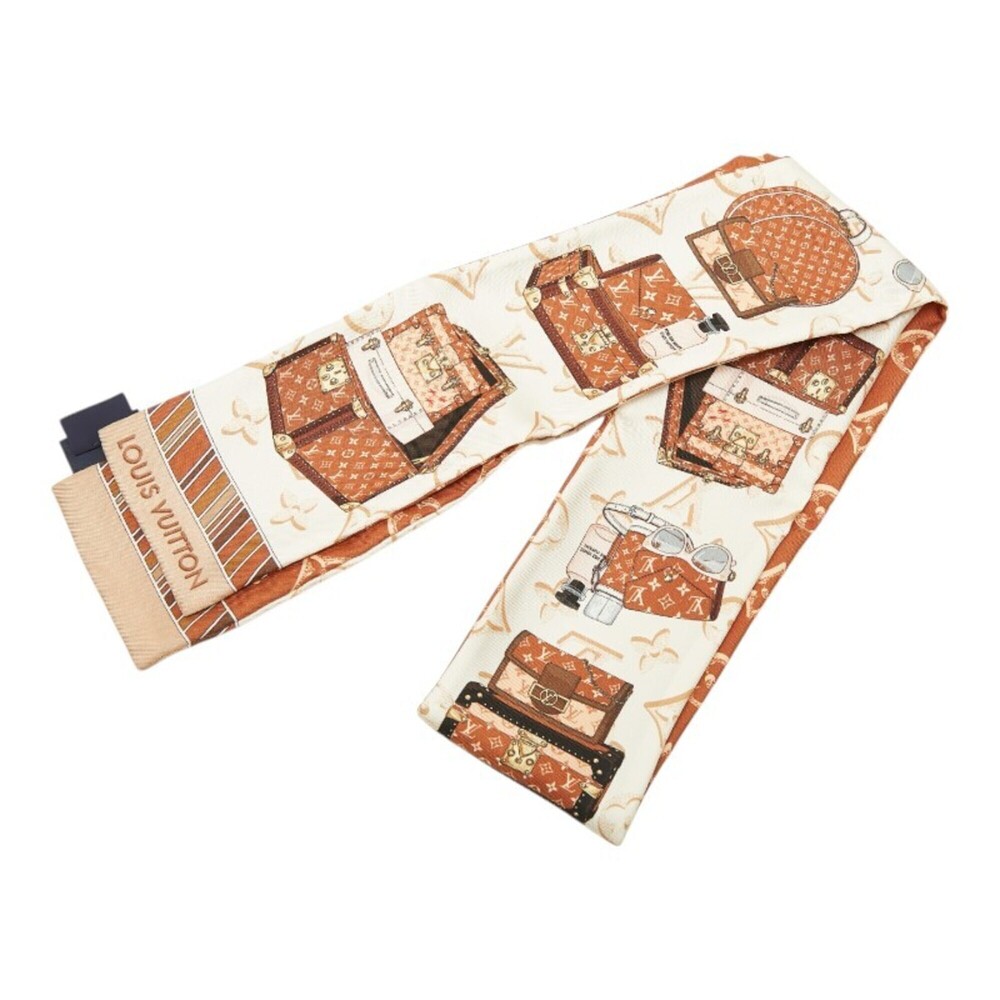 Louis Vuitton Bandeau Fall For You Scarf M77804 Brown Multicolor Silk Women's...